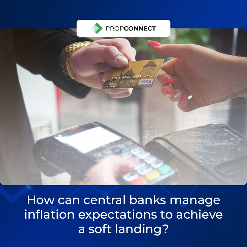 How can central banks manage inflation expectations to achieve a soft landing?